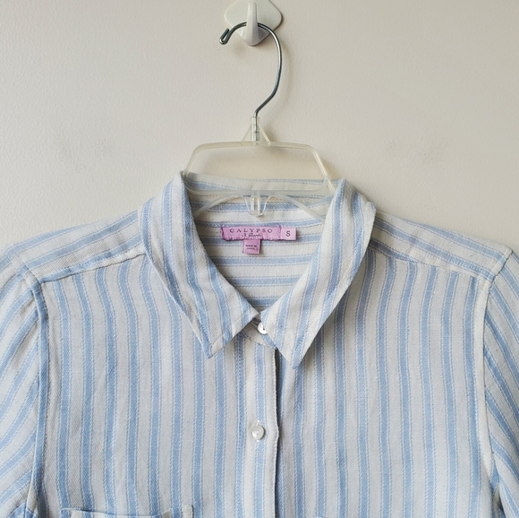 Calypso St. Barth Stripe Button Down - Picture 2 of 15